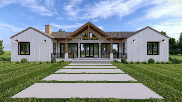 Modern Farmhouse House Plans 0002