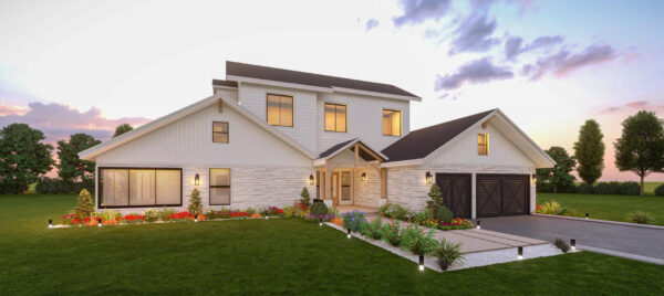 Luxury Farmhouse Plan - 6 Bedroom