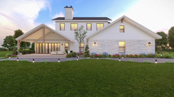 Luxury Farmhouse Plan - 6 Bedroom - Image 2