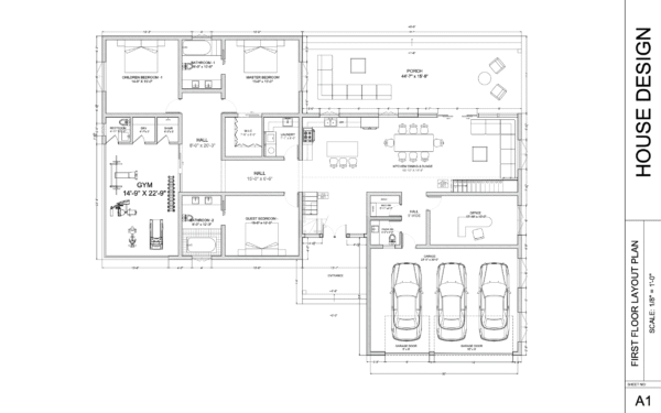 Luxury Farmhouse Plan - 6 Bedroom - Image 6