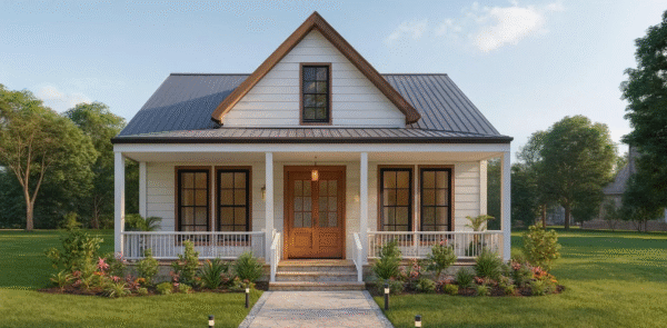Modern Farmhouse House Plan 0001