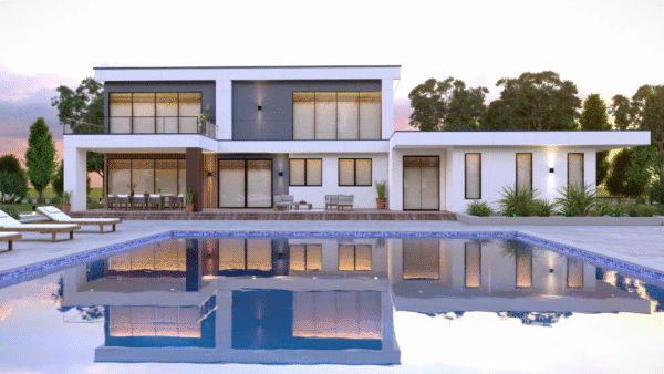 Modern Luxury Villa House Plan 0001 - Image 2