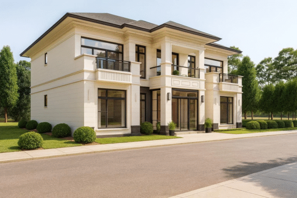 Modern Two-Story Villa House Plan - Image 2