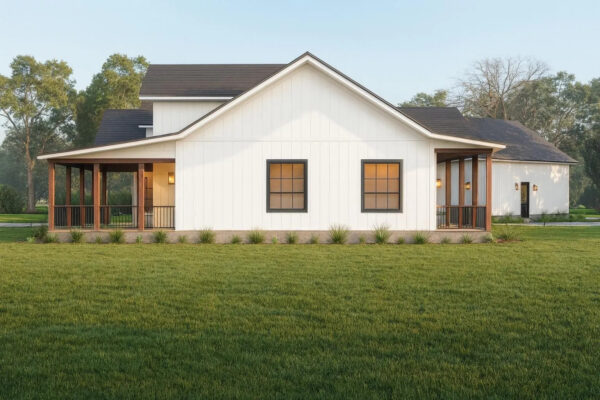 Modern Villa House Plan 2 Bedrooms + Office + Safe Room - Image 4