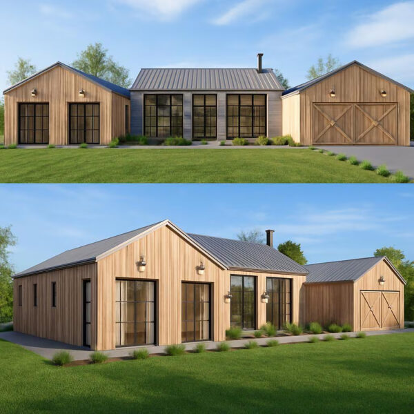 Modern Farmhouse Plan - 4 Bedrooms